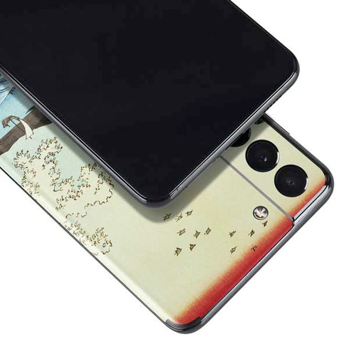 Hiroshige View from Satta Suruga Province Galaxy S21 Plus 5G Skin