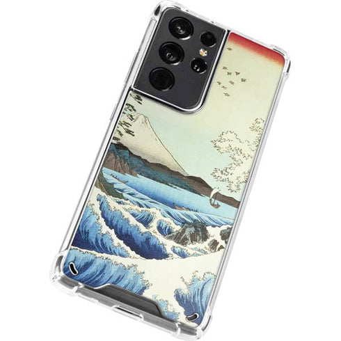 Hiroshige View from Satta Suruga Province Galaxy S21 Ultra 5G Clear Case
