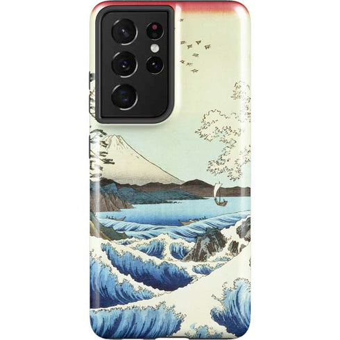 Hiroshige View from Satta Suruga Province Galaxy S21 Ultra 5G Pro Case