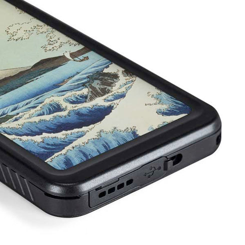 Hiroshige View from Satta Suruga Province Galaxy S23 Plus Waterproof Case