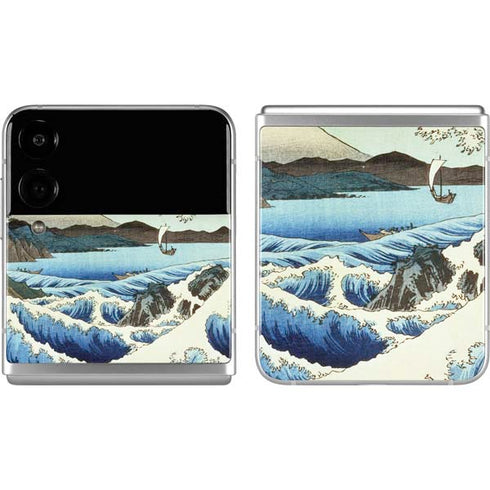 Hiroshige View from Satta Suruga Province Galaxy Z Flip4 5G Skin