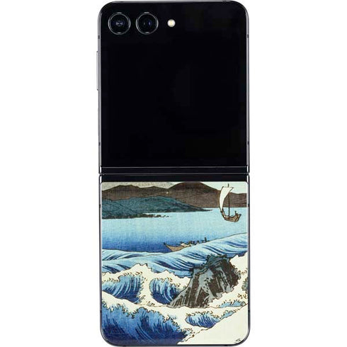 View from Satta Suruga Province by Hiroshige Galaxy Z Flip5 5G Skin