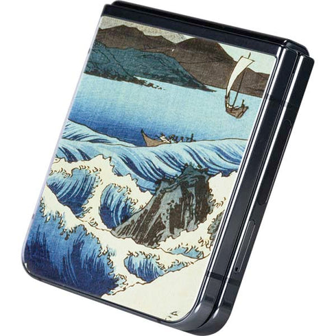 View from Satta Suruga Province by Hiroshige Galaxy Z Flip5 5G Skin