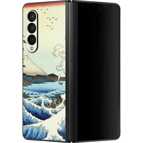 Hiroshige View from Satta Suruga Province Galaxy Z Fold3 5G Skin