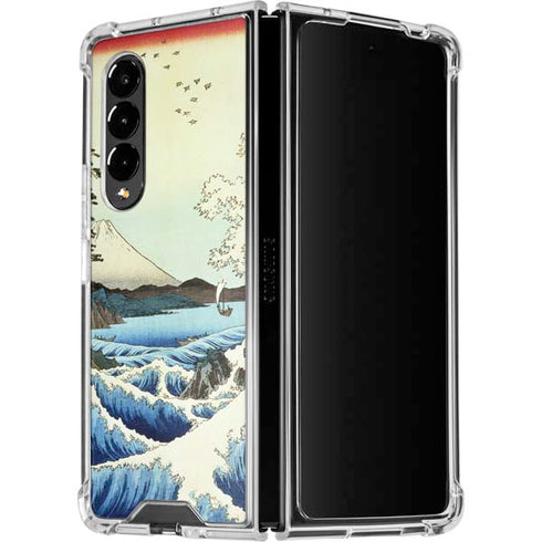 Hiroshige View from Satta Suruga Province Galaxy Z Fold4 5G Clear Case