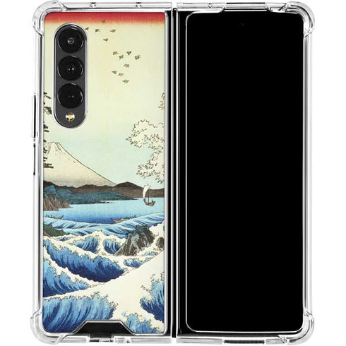 Hiroshige View from Satta Suruga Province Galaxy Z Fold4 5G Clear Case