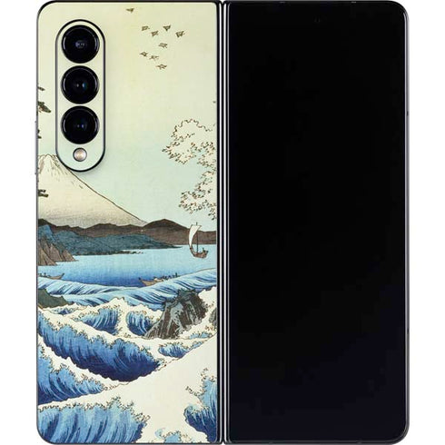 Hiroshige View from Satta Suruga Province Galaxy Z Fold4 5G Skin