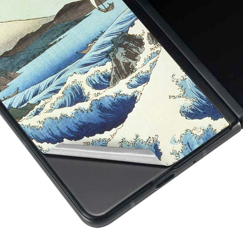 Hiroshige View from Satta Suruga Province Galaxy Z Fold4 5G Skin
