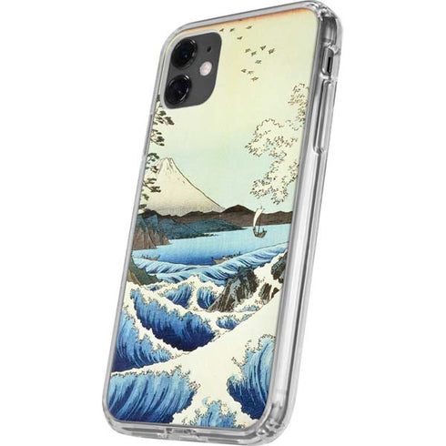 View from Satta Suruga Province by Hiroshige iPhone 11 Clear Case