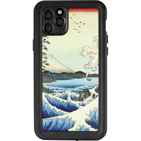 Hiroshige View from Satta Suruga Province iPhone 11 Pro Max Waterproof Case