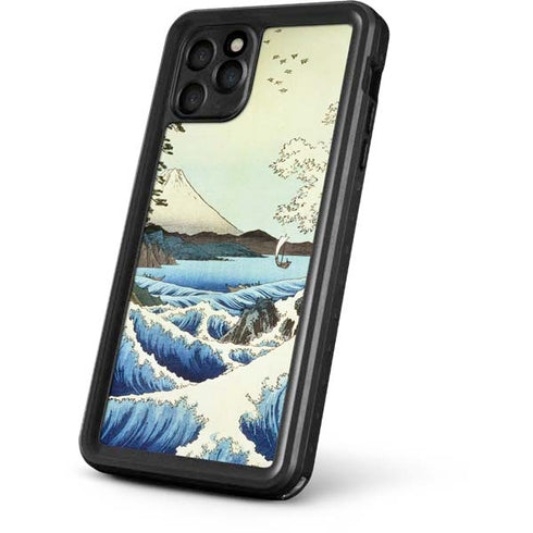 Hiroshige View from Satta Suruga Province iPhone 11 Pro Max Waterproof Case
