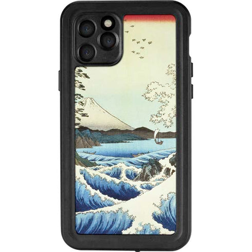 Hiroshige View from Satta Suruga Province iPhone 11 Pro Waterproof Case