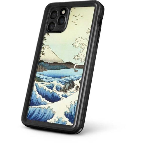 Hiroshige View from Satta Suruga Province iPhone 11 Pro Waterproof Case