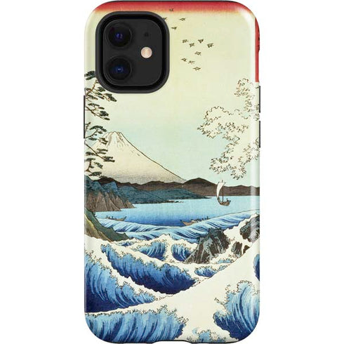 Hiroshige View from Satta Suruga Province iPhone 12 Mini Impact Case