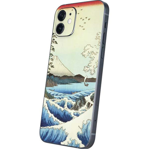 Hiroshige View from Satta Suruga Province iPhone 12 Mini Skin