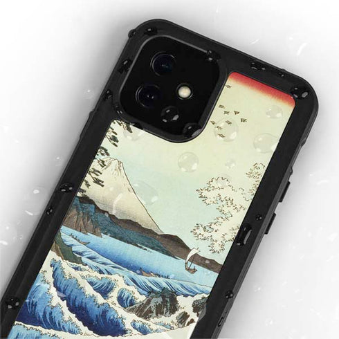 Hiroshige View from Satta Suruga Province iPhone 12 Mini Waterproof Case