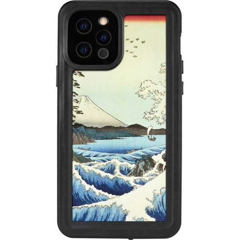 Hiroshige View from Satta Suruga Province iPhone 12 Pro Waterproof Case