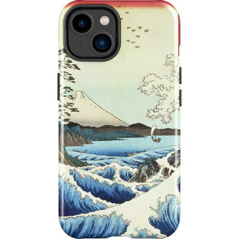 Hiroshige View from Satta Suruga Province iPhone 14 Plus Impact Case