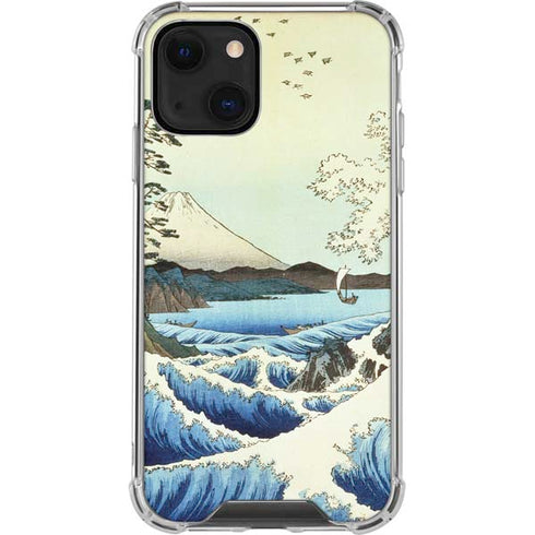 Hiroshige View from Satta Suruga Province iPhone 14 Plus Clear Case