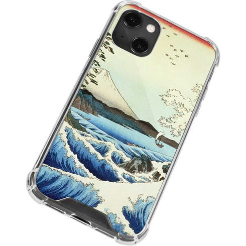 View from Satta Suruga Province by Hiroshige iPhone 15 Plus Clear Case