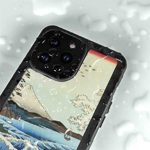 Hiroshige View from Satta Suruga Province iPhone 14 Pro Max Waterproof Case