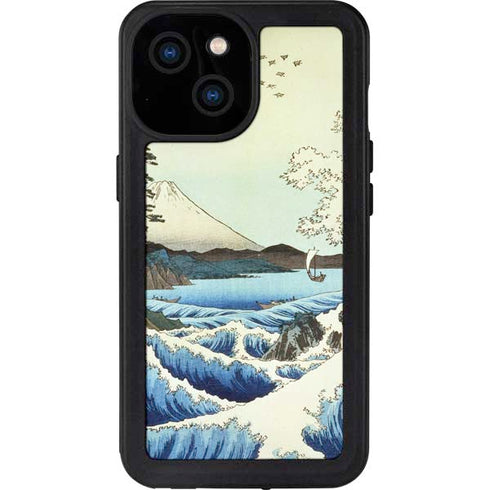 View from Satta Suruga Province by Hiroshige iPhone 15 Waterproof Case