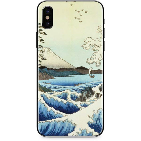 Hiroshige View from Satta Suruga Province iPhone 8 Skin