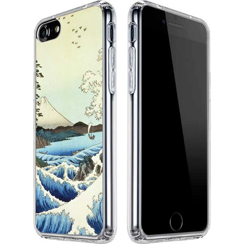 Hiroshige View from Satta Suruga Province iPhone SE (2nd & 3rd Gen) Clear Case