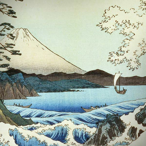 Hiroshige View from Satta Suruga Province iPhone X Pro Case