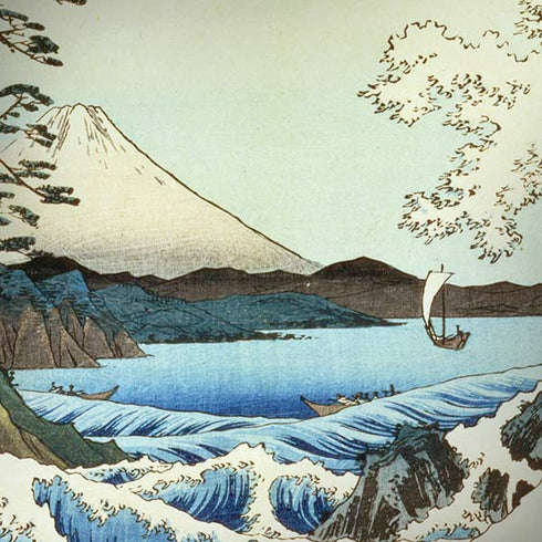Hiroshige View from Satta Suruga Province iPhone X Skin