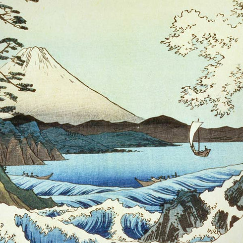 Hiroshige View from Satta Suruga Province iPhone XR Skin