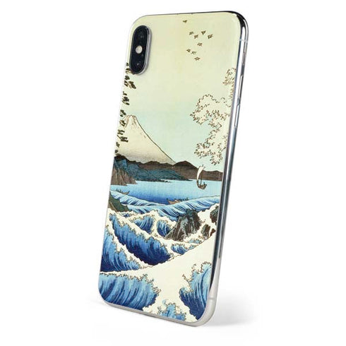 Hiroshige View from Satta Suruga Province iPhone XS Skin