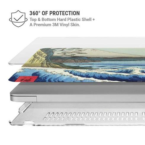 View from Satta Suruga Province by Hiroshige MacBook Air 13in M1 (2021) Case plus Skin