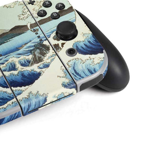 Hiroshige View from Satta Suruga Province Nintendo Switch OLED (2021) Skin