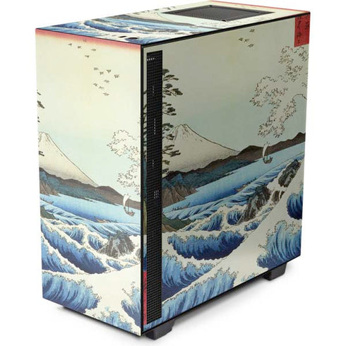 Hiroshige View from Satta Suruga Province NZXT H510 Compact ATX Mid-Tower Case Skin
