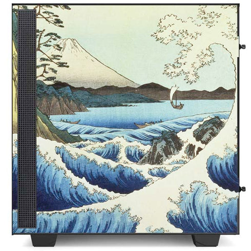 Hiroshige View from Satta Suruga Province NZXT H510 Compact ATX Mid-Tower Case Skin
