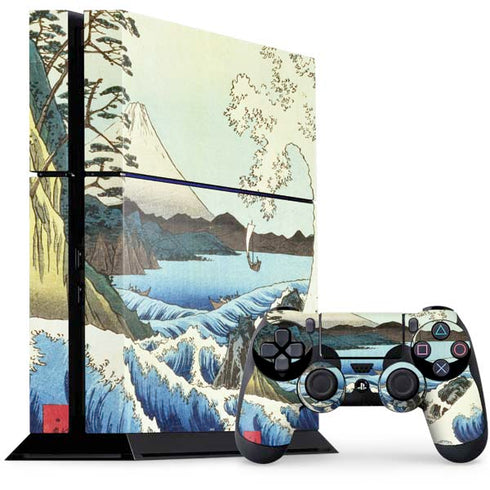 Hiroshige View from Satta Suruga Province PS4 Console and Controller Bundle Skin
