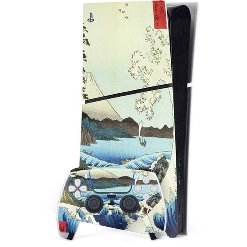 View from Satta Suruga Province by Hiroshige PS5 Slim Digital Edition Console Skin