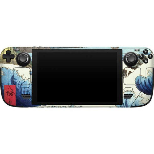 Hiroshige View from Satta Suruga Province Steam Deck Handheld Gaming Computer Skin