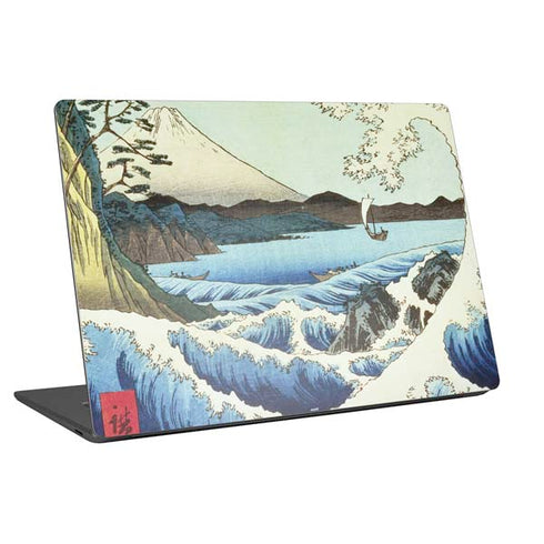 Hiroshige View from Satta Suruga Province Universal Laptop 15in (12.2 x 8.8in) Skin