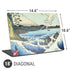 Hiroshige View from Satta Suruga Province Universal Laptop 18in (14.6 x 10.6in) Skin