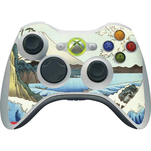 Hiroshige View from Satta Suruga Province Xbox 360 Wireless Controller Skin