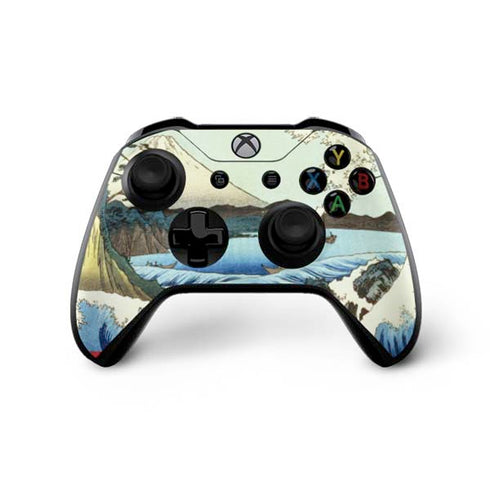 Hiroshige View from Satta Suruga Province Xbox One X Controller Skin