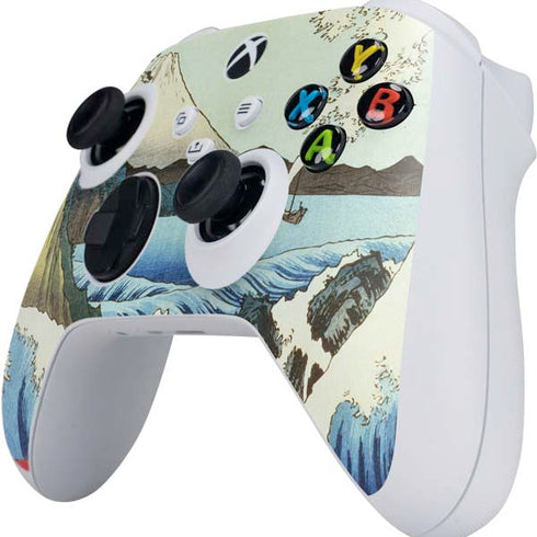 Hiroshige View from Satta Suruga Province Xbox Series S Controller Skin