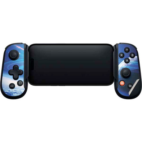 View of a Planet as it Looms in Close Orbit and with Rings Backbone One for iPhone Game Controller Skin