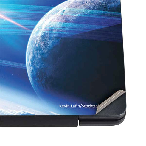 View of a Planet as it Looms in Close Orbit and with Rings Dell Vostro Skin