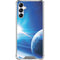 View of a Planet as it Looms in Close Orbit and with Rings Galaxy A14 5G Clear Case