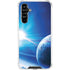 View of a Planet as it Looms in Close Orbit and with Rings Galaxy A54 5G Clear Case