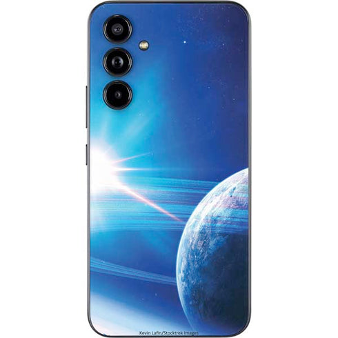 View of a Planet as it Looms in Close Orbit and with Rings Galaxy A54 5G Skin