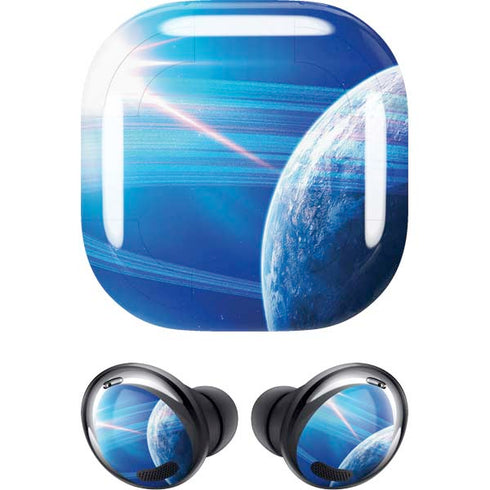 View of a Planet as it Looms in Close Orbit and with Rings Galaxy Buds Pro Skin